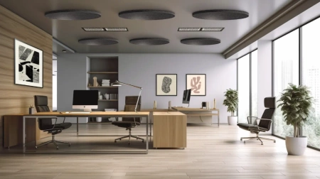 Cloison acoustique sur mesure pour bureaux haut de gamme