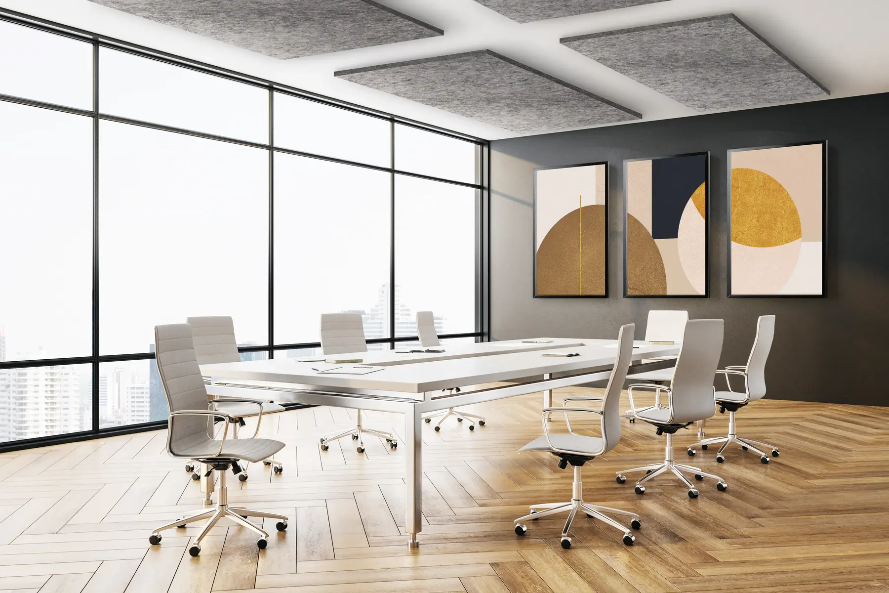 Solutions acoustiques pour salle de réunion